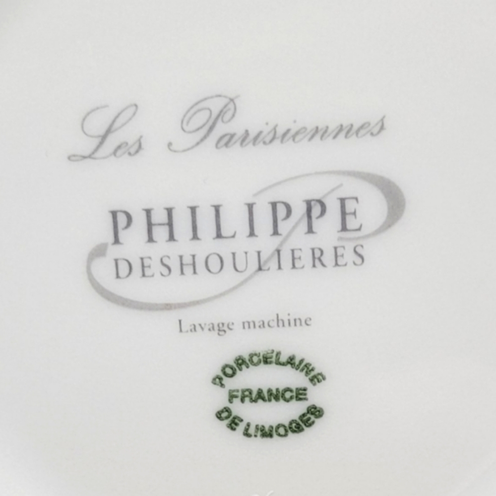 Limoges Les Parisiennes Philippe Deshoulieres Plates Appetizer Dessert Decor - Picture 8 of 10